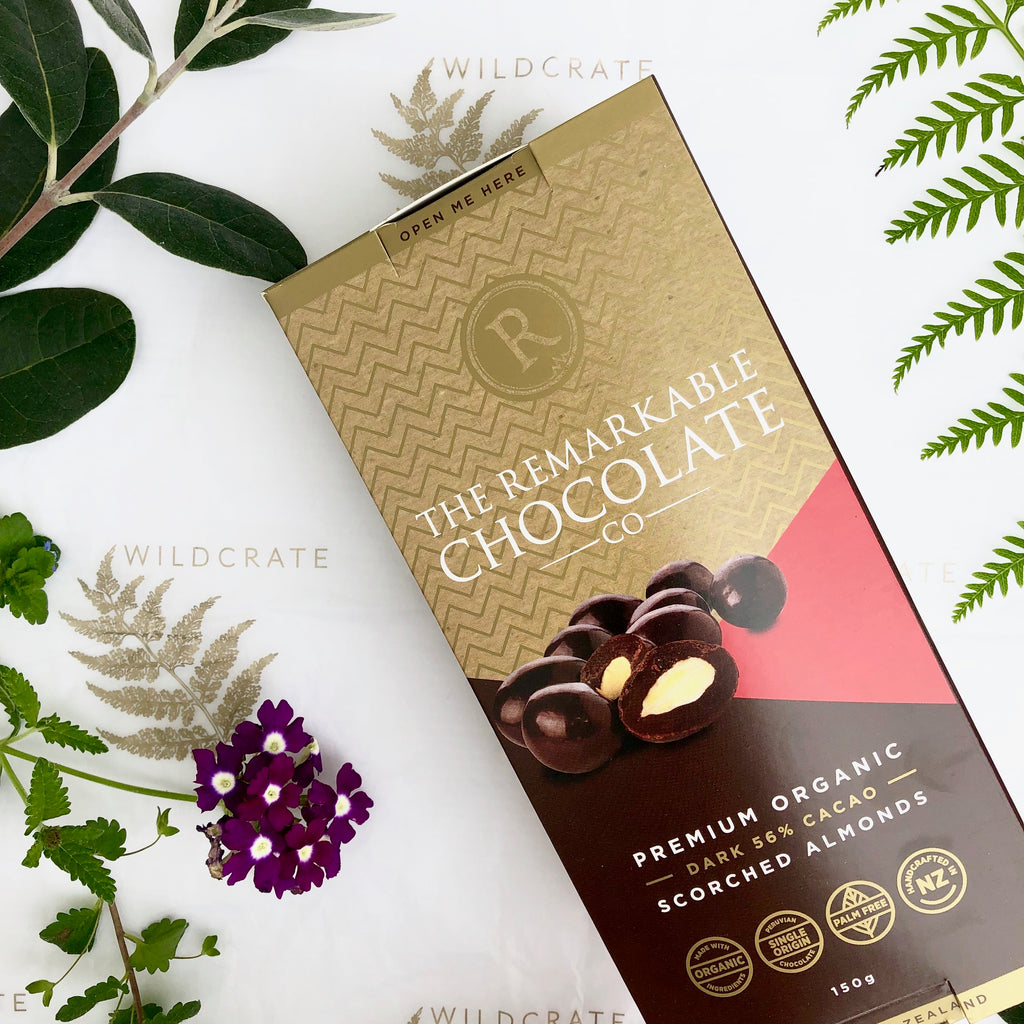Organic Scorched Almonds by The Remarkable Chocolate Company